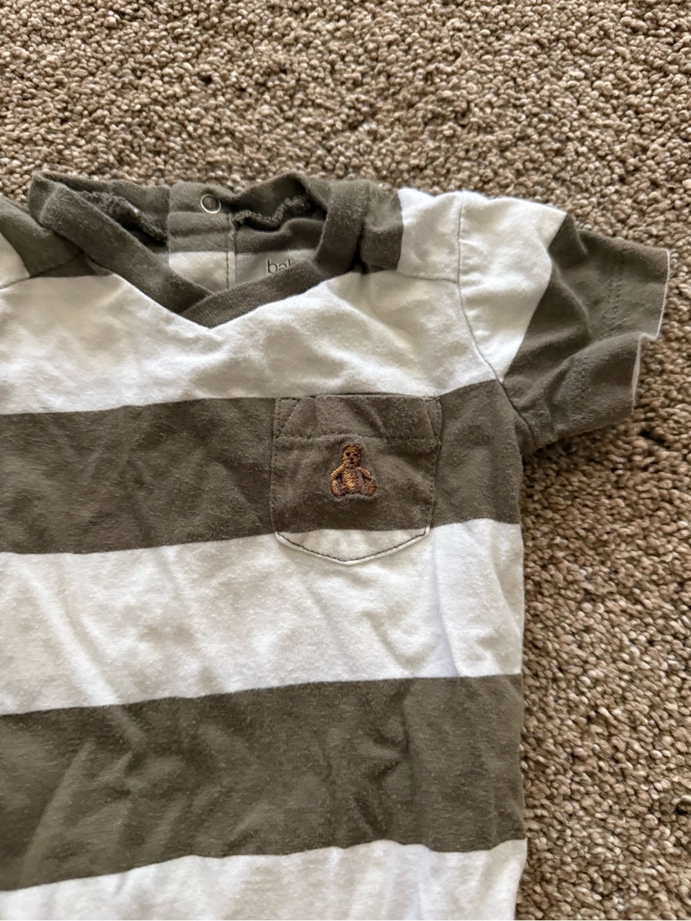 Boys 0-3 month gap onesie